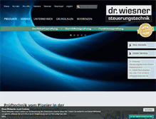 Tablet Screenshot of drwiesner.de